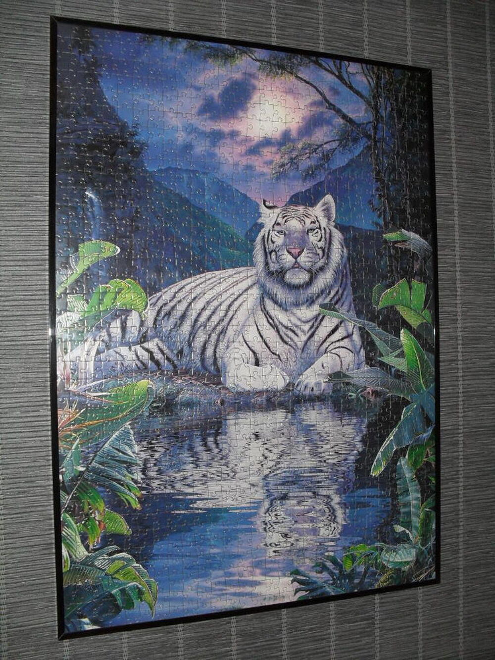 Puzzles tigres encadr&eacute;s sous verre 50x70 Décoration