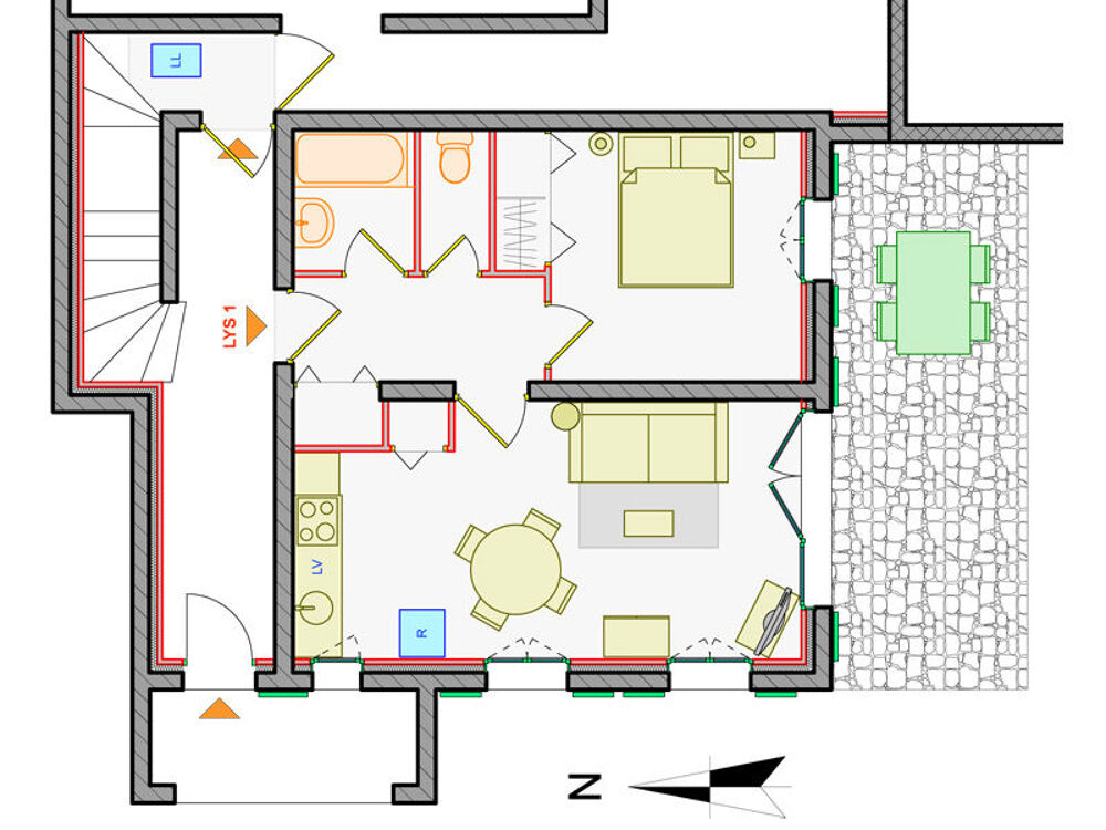   T2 labellis, Les Alberts (Valle de la Clare) Provence-Alpes-Cte d'Azur, Montgenvre (05100)