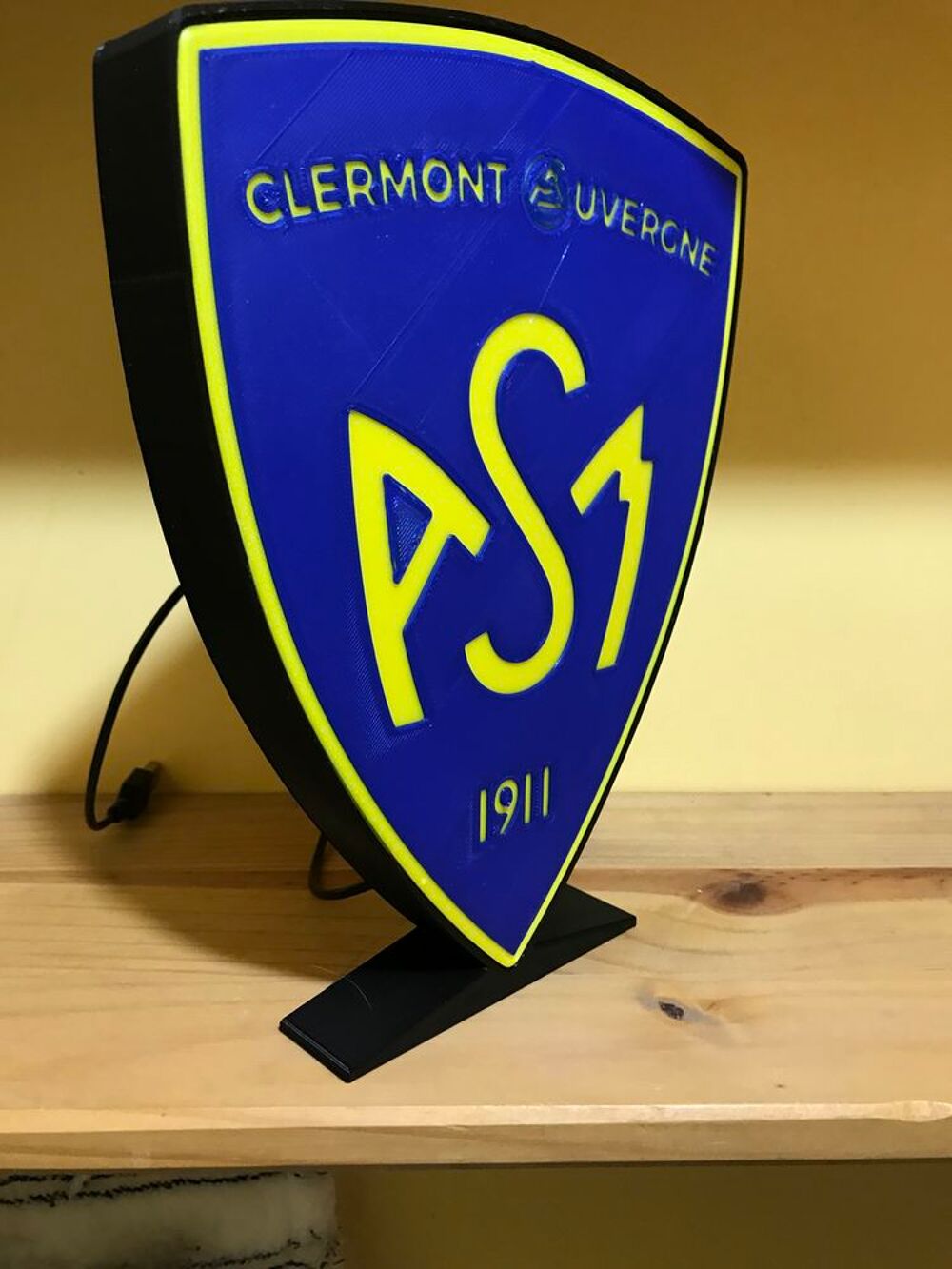 Lampe logo ASM CLERMONT leds USB Décoration