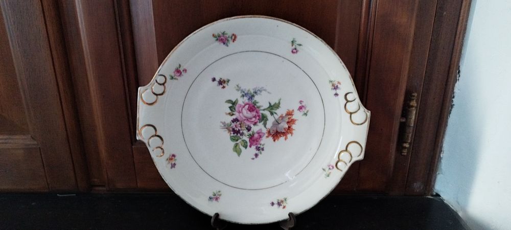 assiette &agrave; tarte/g&acirc;teau PL porcelaine Décoration