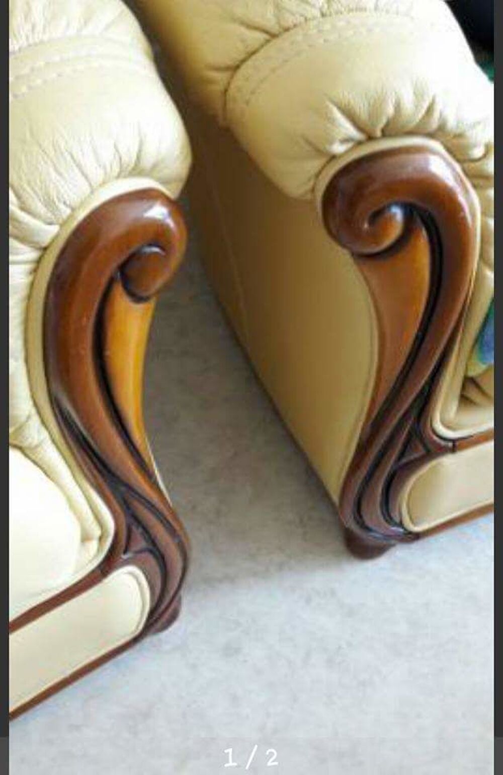 vends canap&eacute; et 2 fauteuils cuir
Meubles