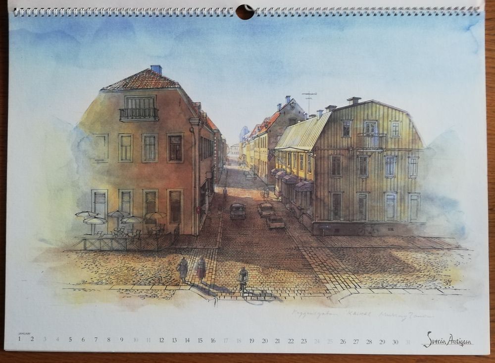 Grand Calendrier "Sveccia Antiqua" collector de 1987 