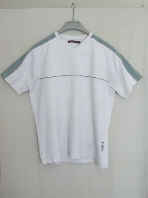 Tee-shirt col rond, BRICE, Blanc, Taille L (42) TBE 5 Bagnolet (93)
