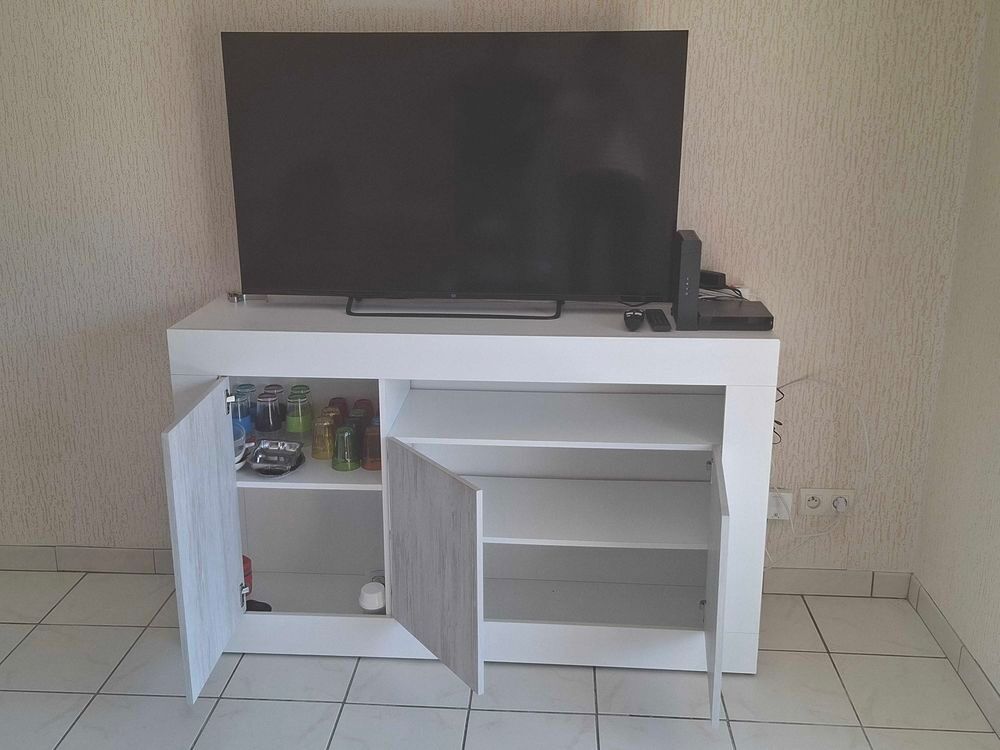 Magnifique meuble TV blanc - Conforama Meubles