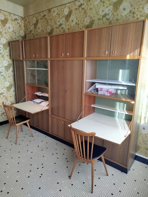 Modules meubles + chaises bureaux Vintage années 70 (TBE) 650 Ay (51)