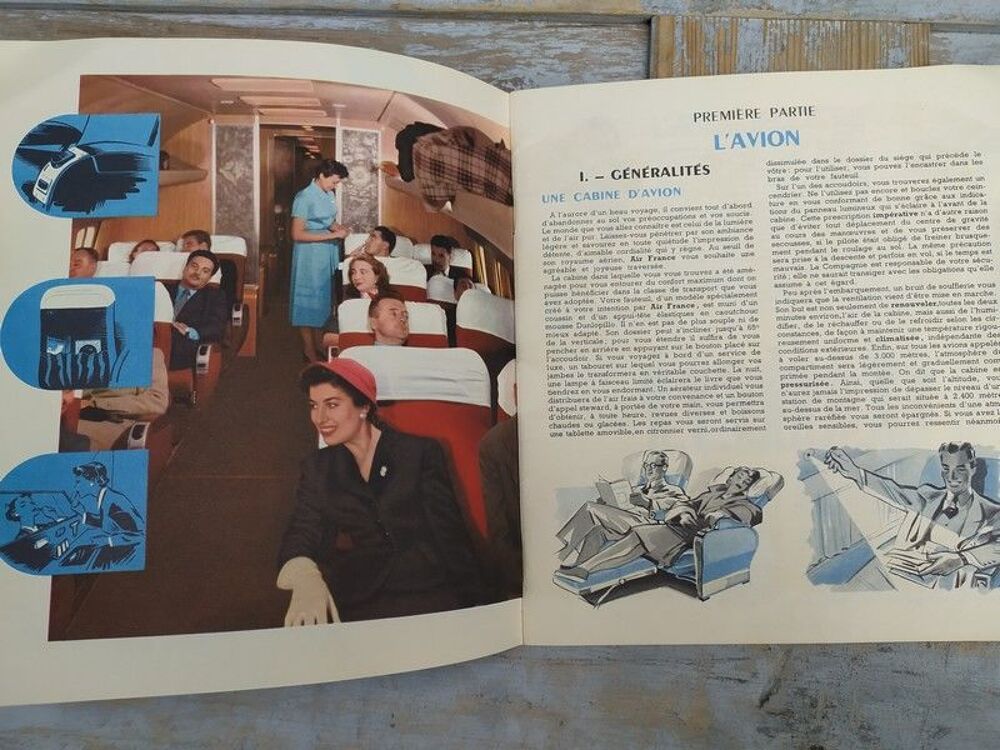 Brochure Air France sur les Routes du Ciel 1954
