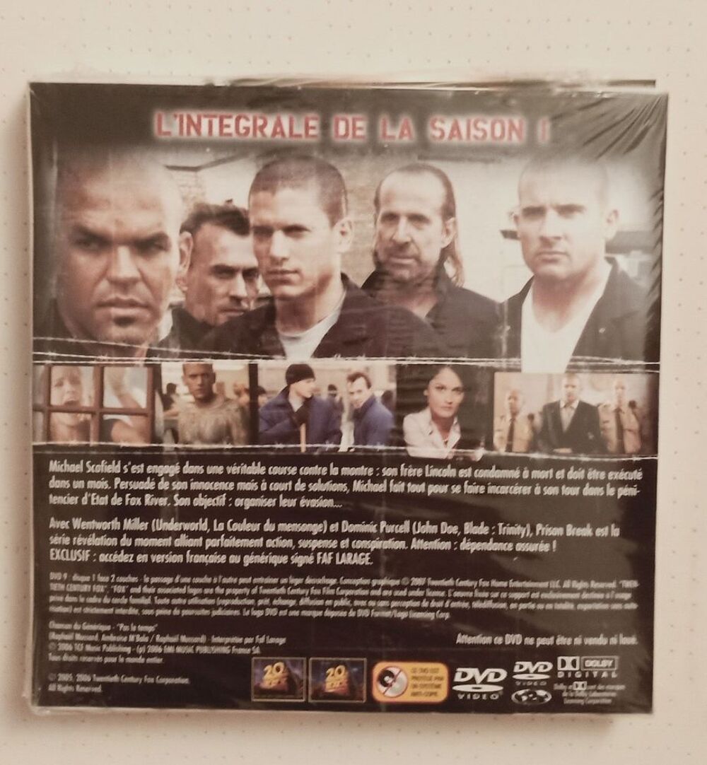 DVD int&eacute;gral de la saison 1 prison break encore scell&eacute; DVD et blu-ray