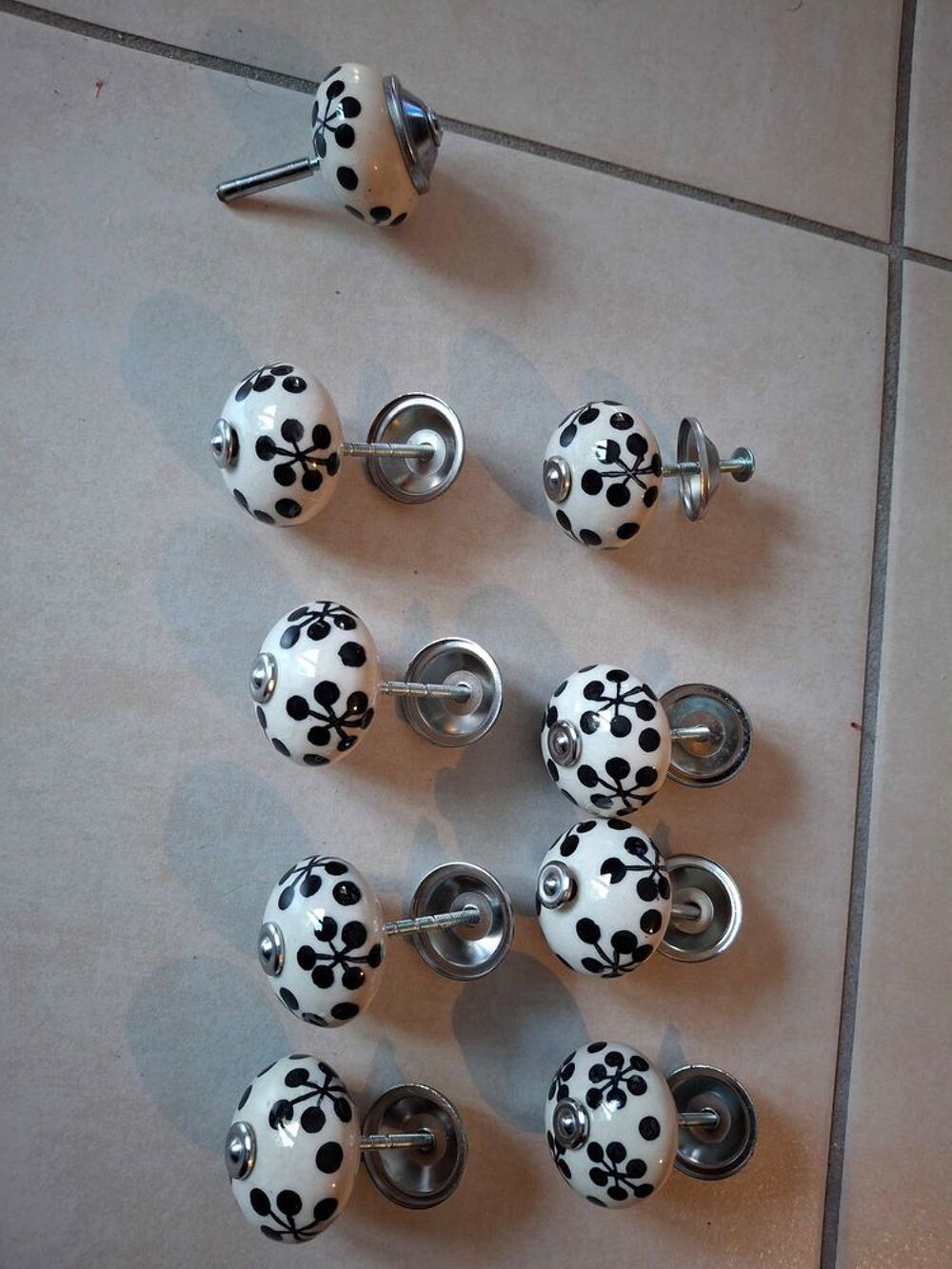 Boutons en porcelaine Décoration