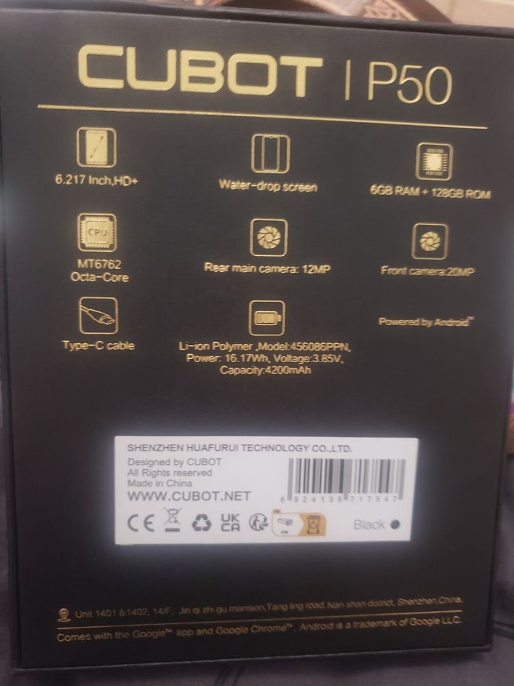 t&eacute;l&eacute;phone cubot P50 Téléphones et tablettes