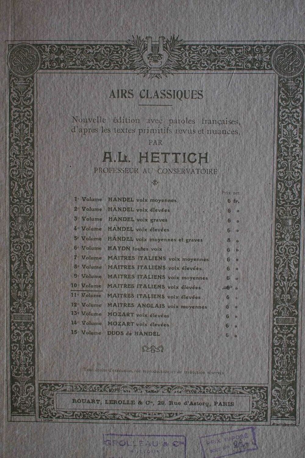 MA&Icirc;TRES ITALIENS - hETTICH -10e volume Livres et BD