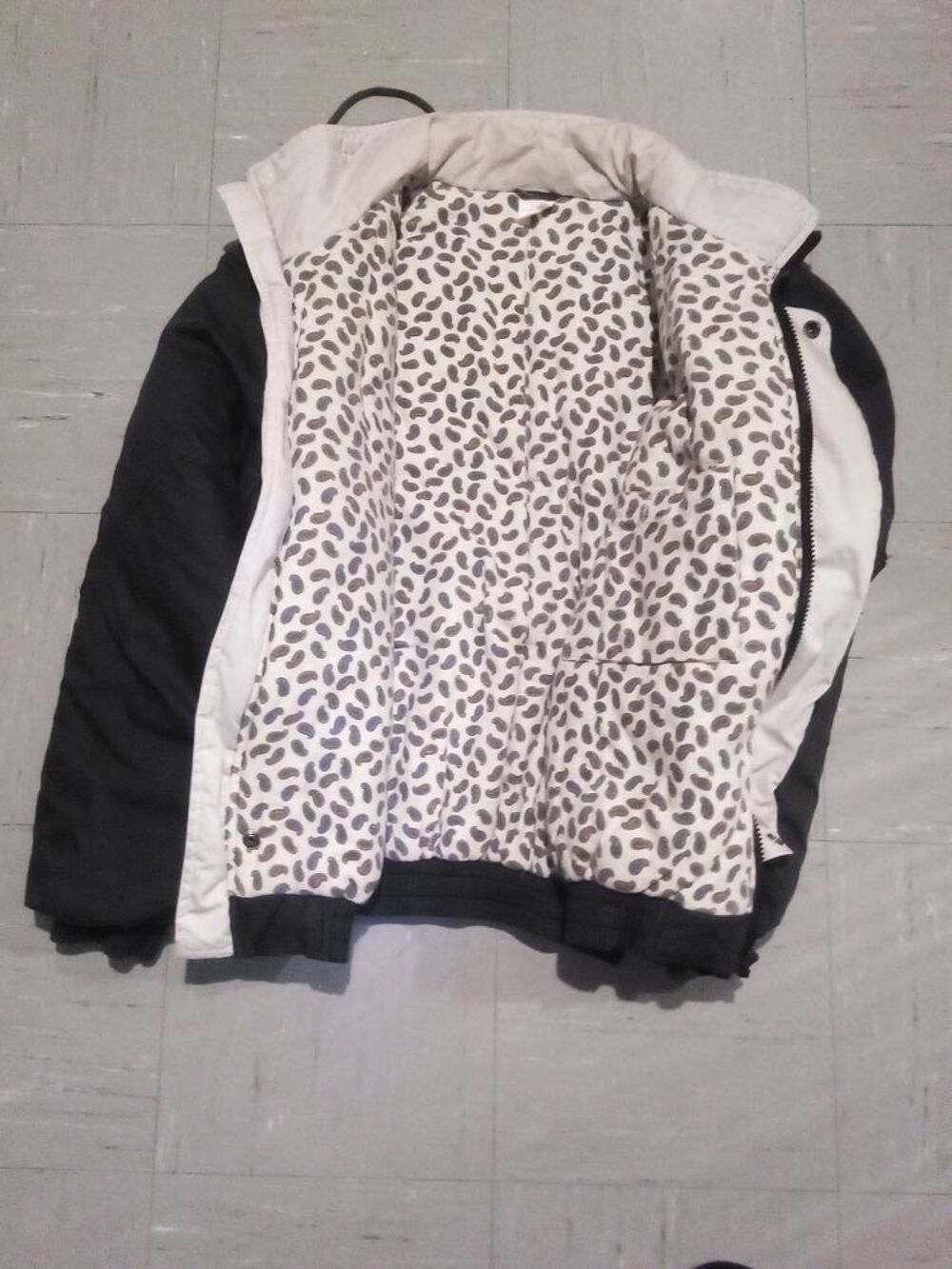 Blouson noir homme chaud Taille M 46/48 Vêtements