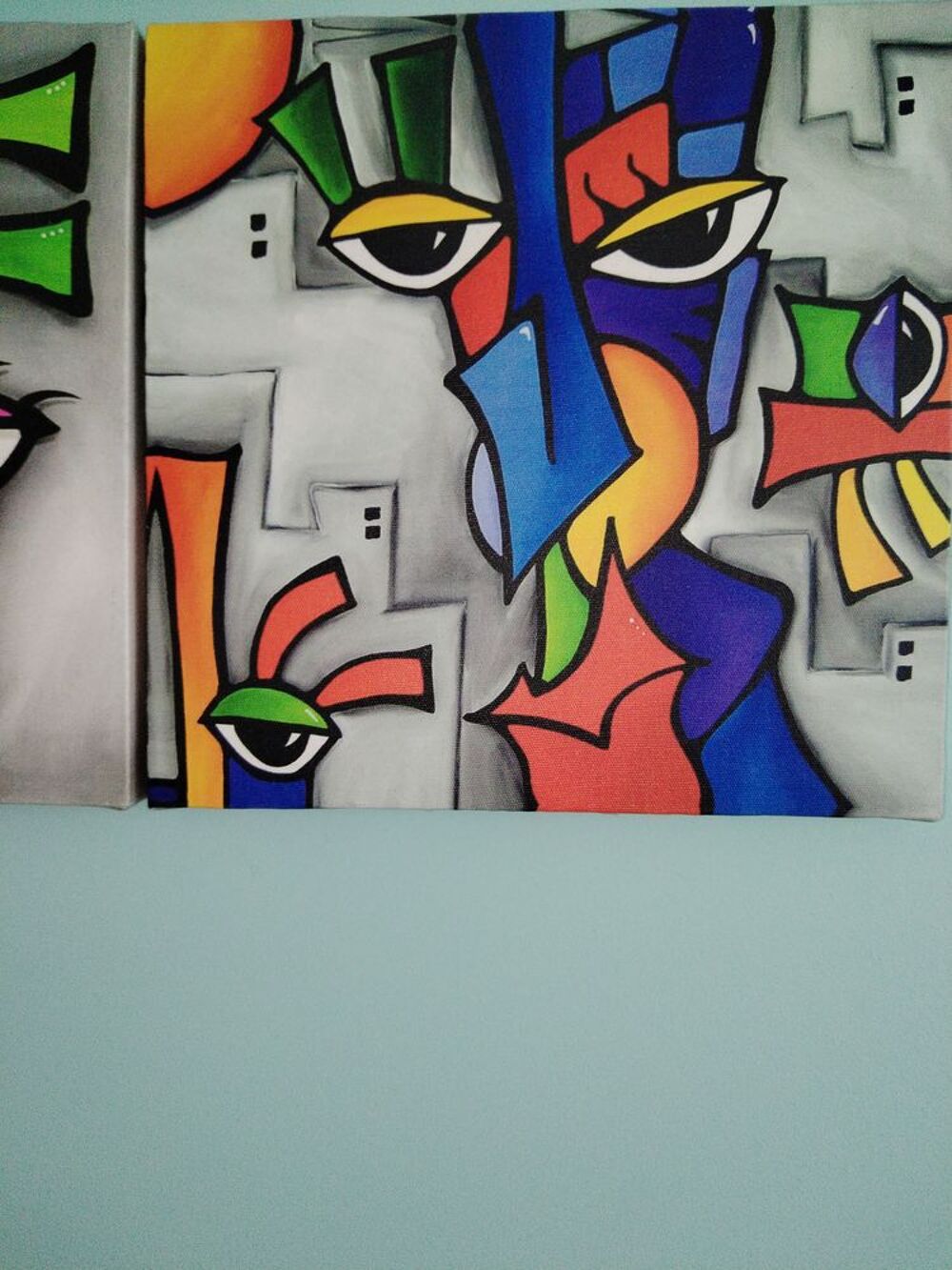 Tableau "Trytique " D�coration