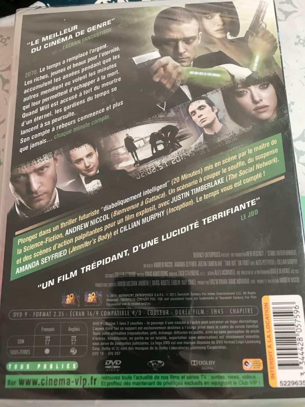 DVD TIME OUT Neuf sous blister DVD et blu-ray