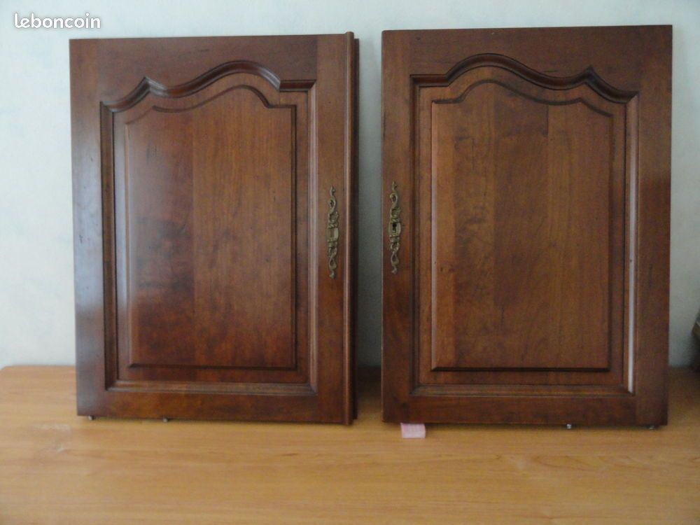  Deux portes merisier massif Meubles