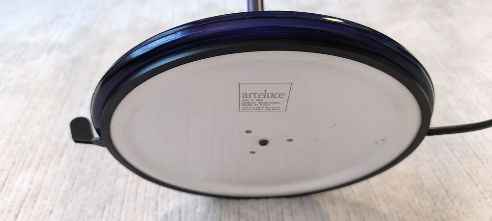 ARTELUCE Jill A380 - Magnifique lampadaire bleu Klein 1970'S Dcoration