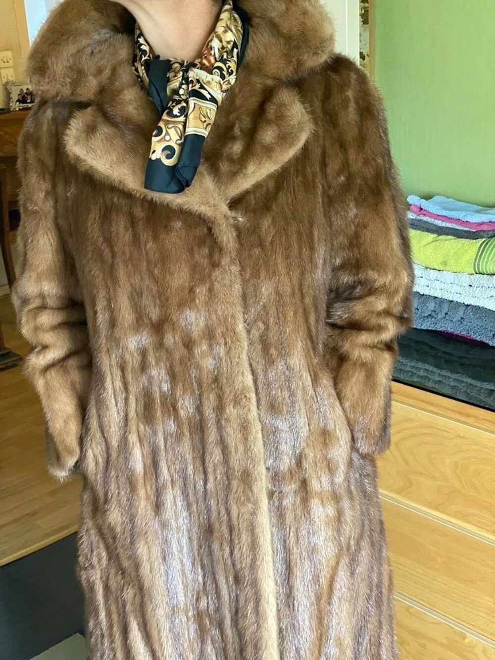 Manteau long en vison Vêtements