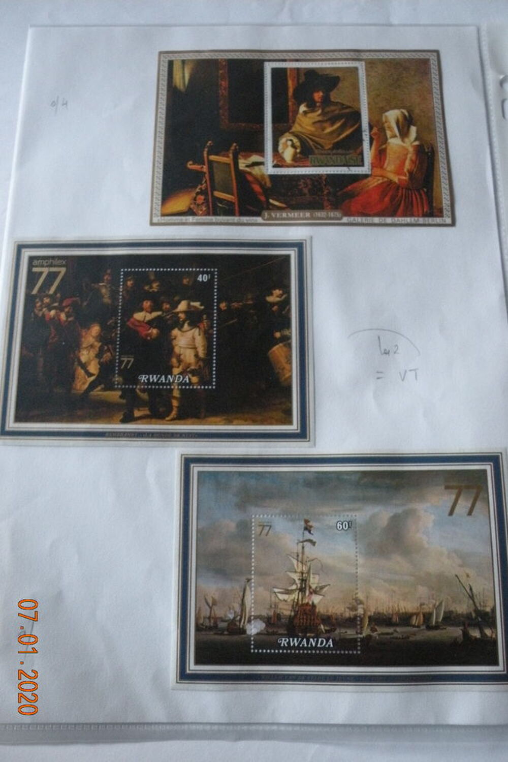 280 timbres Rwanda 