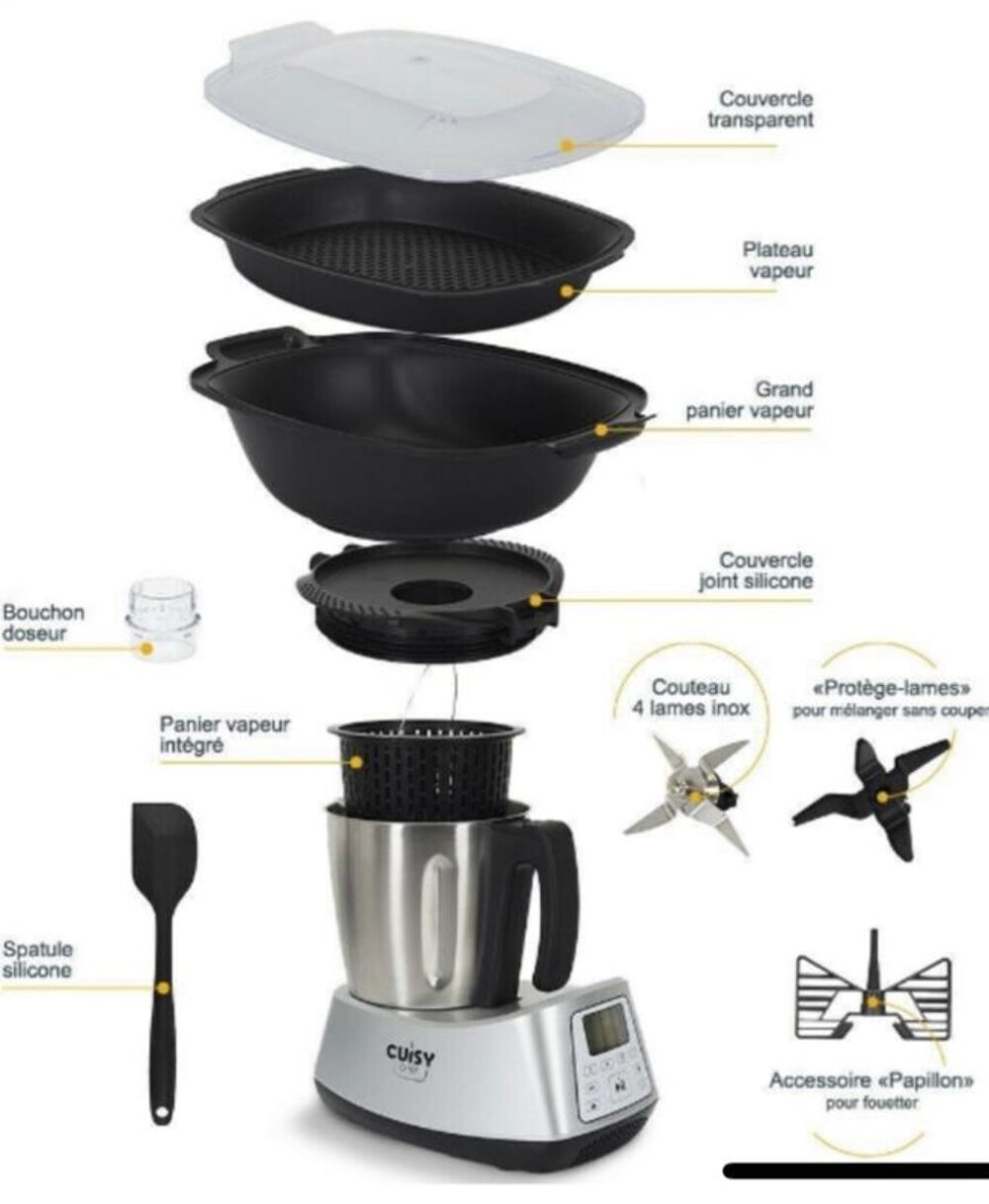Robot Cuiseur Connect&eacute; Cuisy Chef Electroménager