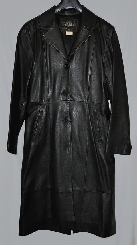 Manteau redingote femme long cuir véritable taille 38 marque 45 Orléans (45)
