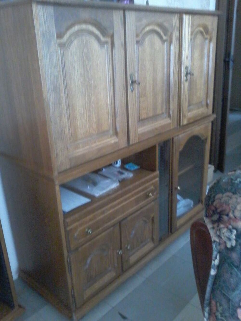 Meuble de salon bois chene massif Meubles