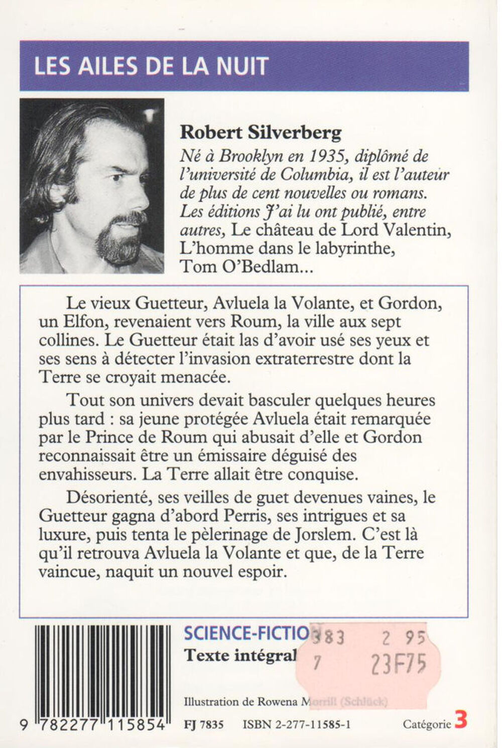 Les ailes de la nuit - R.Silverberg Livres et BD