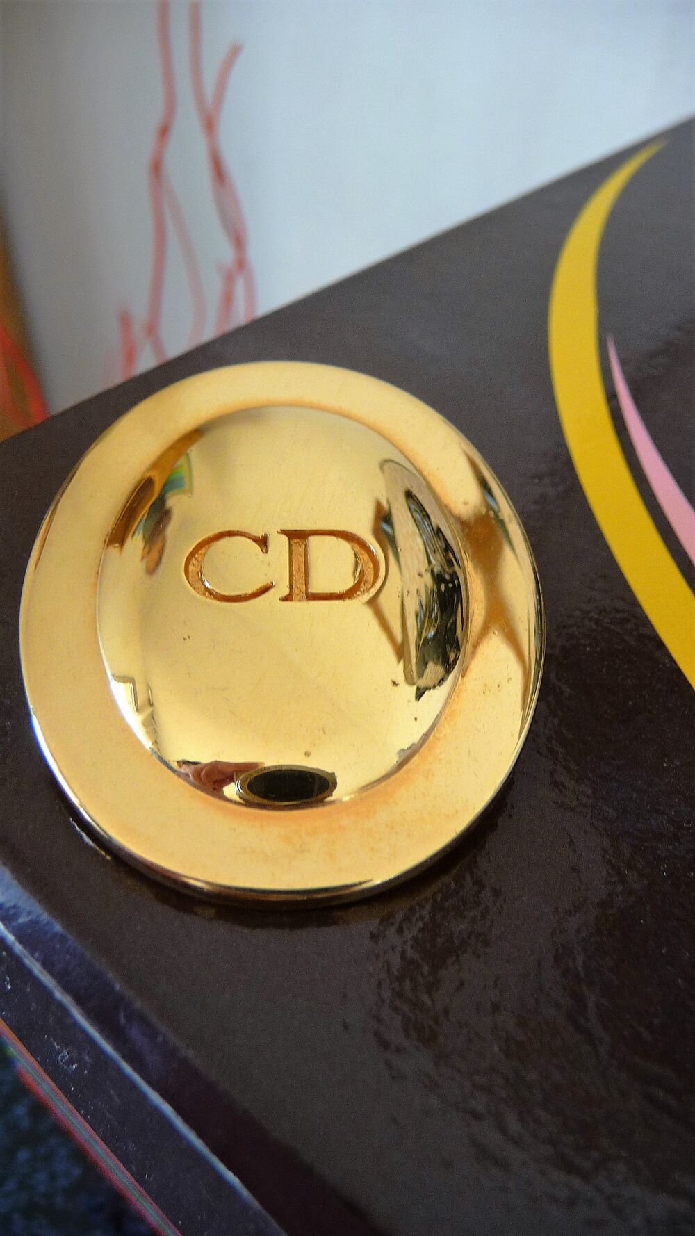 Broche "Christian Dior" Plaqu&eacute; or Bijoux et montres