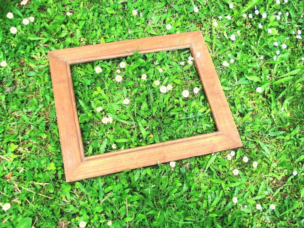 (5x) Grands cadres bois plastique et sous verre Décoration