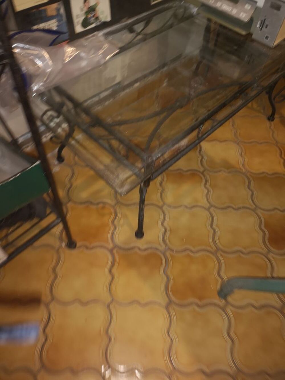 table basse verre acier Meubles