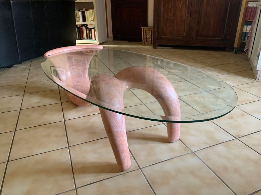 Table basse contemporaine en verre Meubles