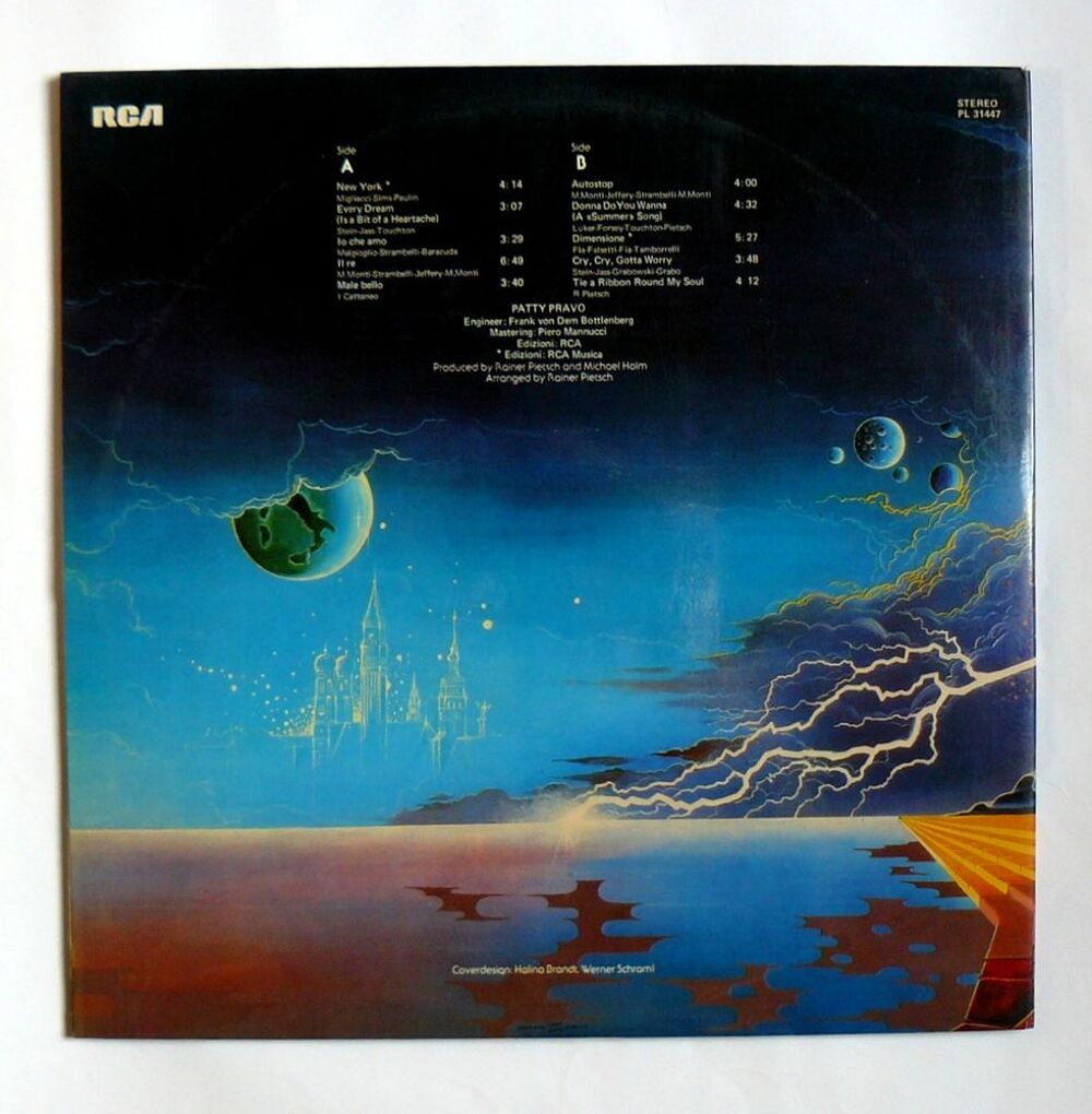 LP Patty PRAVO : Munich album + LP Pazza idea - RCA CD et vinyles