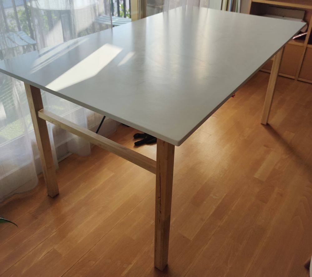 Table blanche et bois type scandinave Meubles