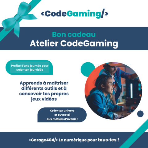 1 bon activités découverte vacances Robotique ou CodeGaming Lyon 3 (69)