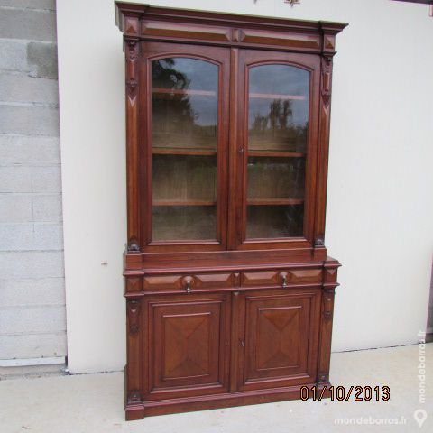 Biblioth�que ancienne en acajou 720 Carcassonne (11)