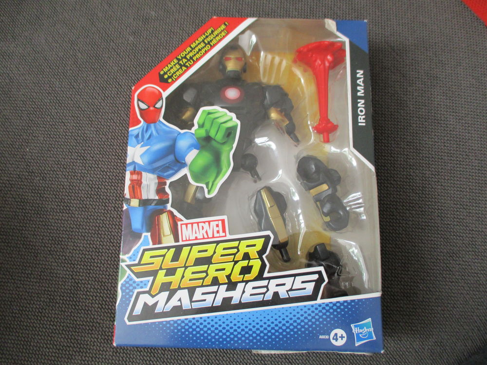 IRON MAN MASHERS BLACK NOIR MARVEL FIGURINE Jeux / jouets