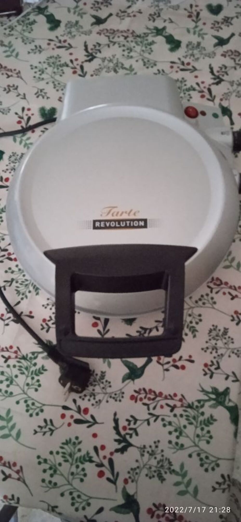 Appareil &eacute;lectrique "tarte r&eacute;volution" T&eacute;l&eacute;shopping 4 en 1 Cuisine