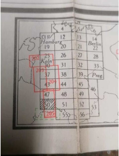 cartes topographiques �tat-major militaire US Am�ricaine WW2 Allemagne 20 Briey (54)