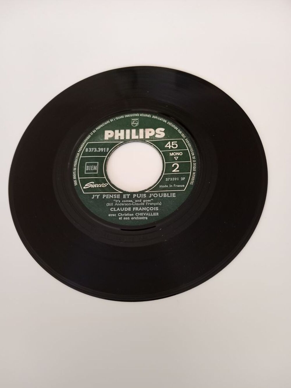 45 tours Claude FRAN&Ccedil;OIS De ville en ville CD et vinyles
