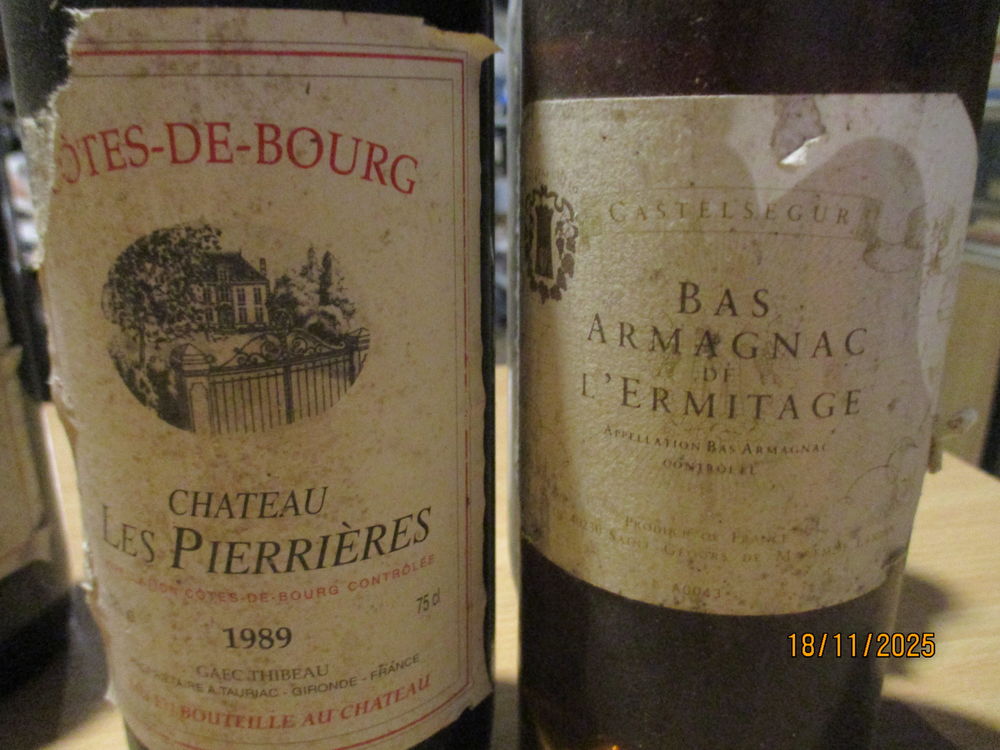 7 Bouteilles HENRI MAIRE DE 1989 &agrave; 2004 