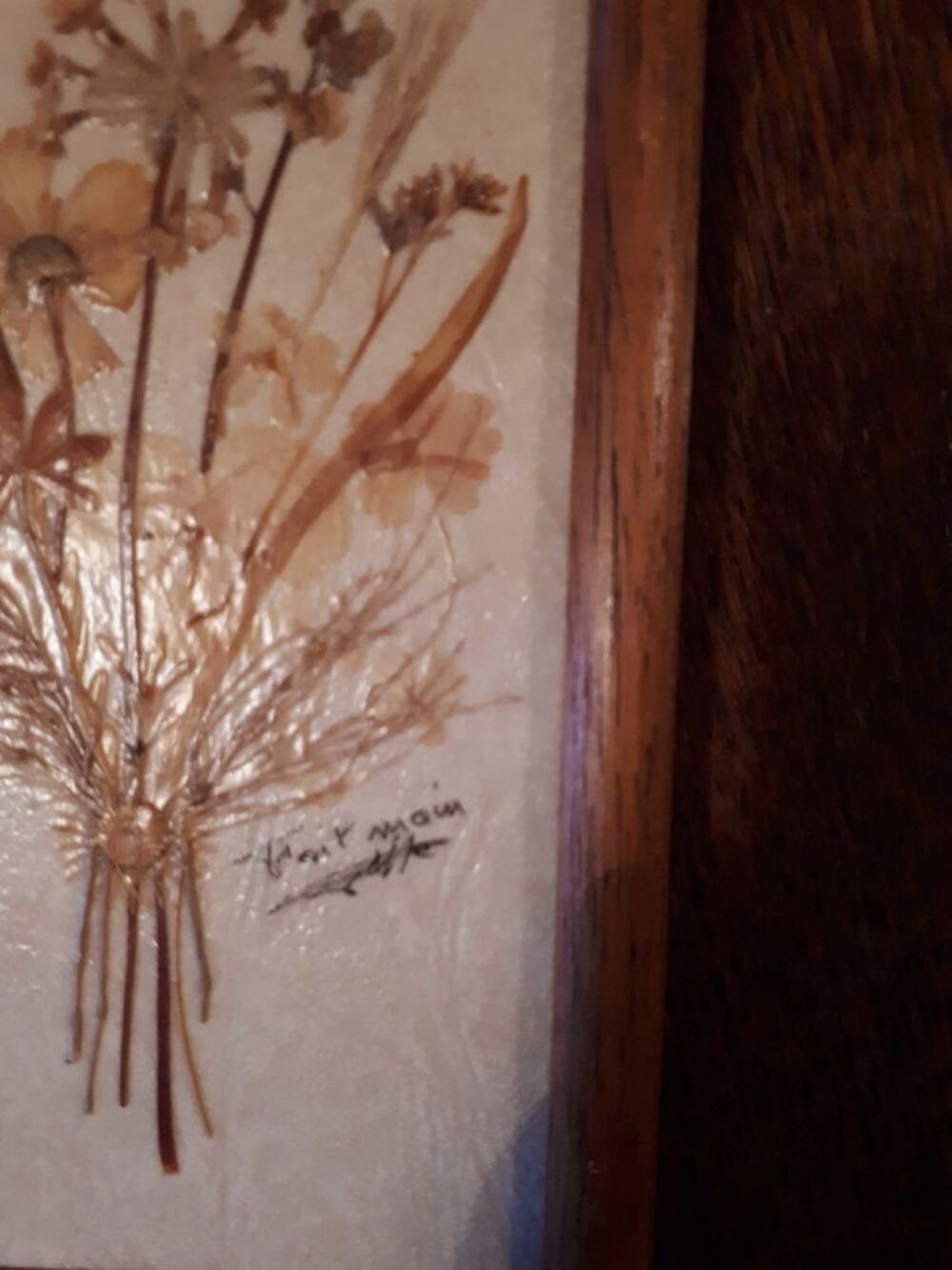 tableau fleurs s&eacute;ch&eacute;es Décoration