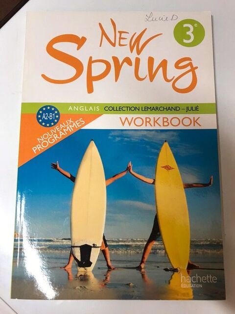 Workbook Anglais New Spring 3me 8 Strasbourg (67)