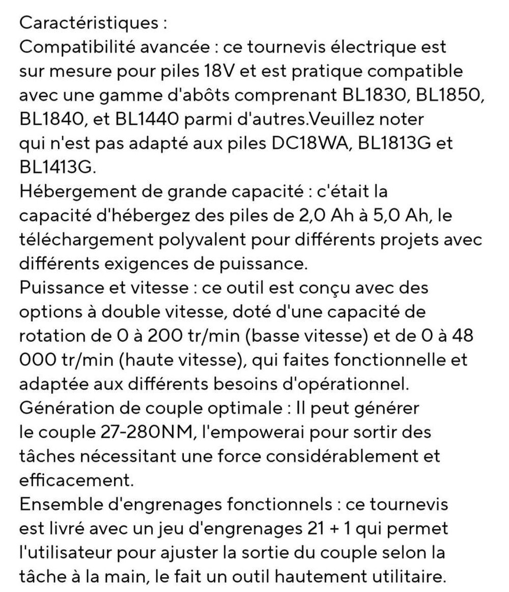 visseuse &agrave; chocs compatible Makita Bricolage