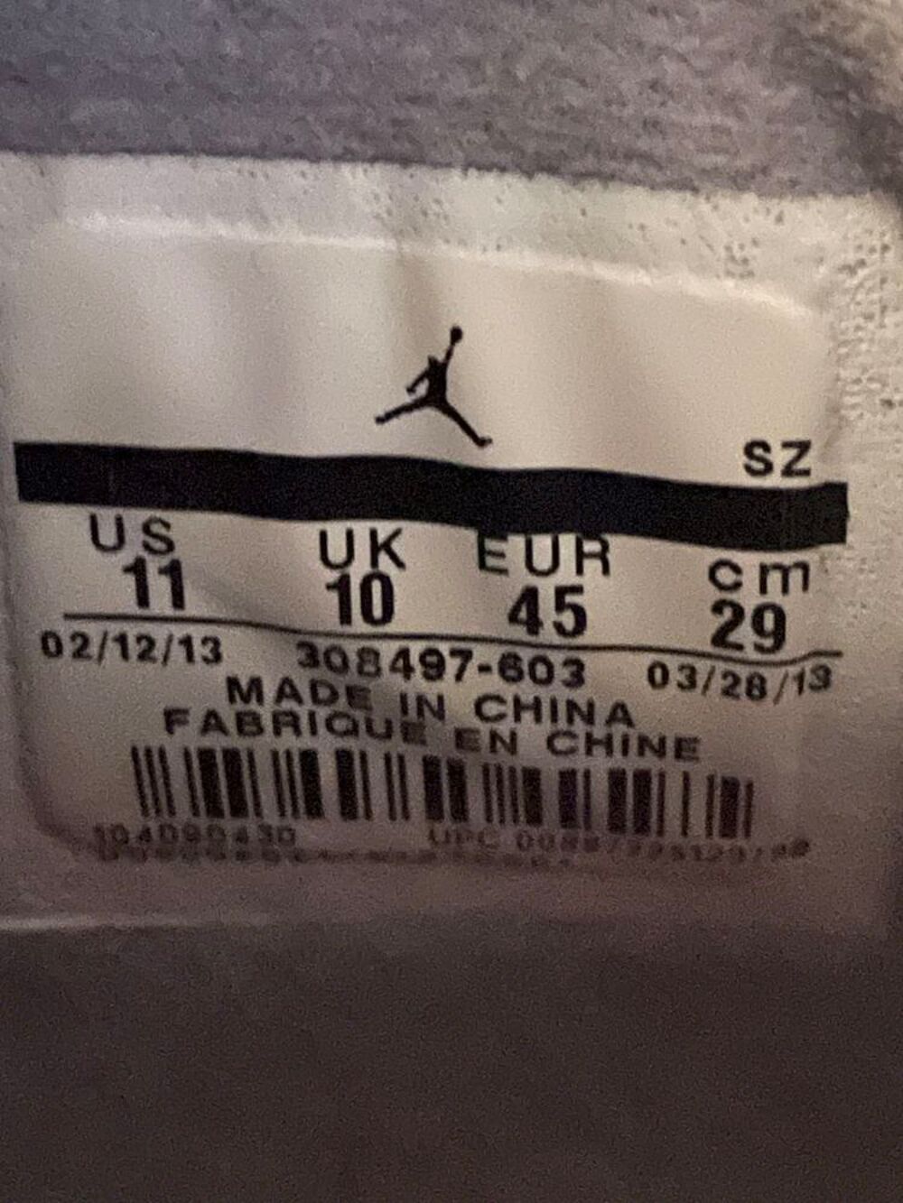 air Jordan 4 pointure 44 Chaussures