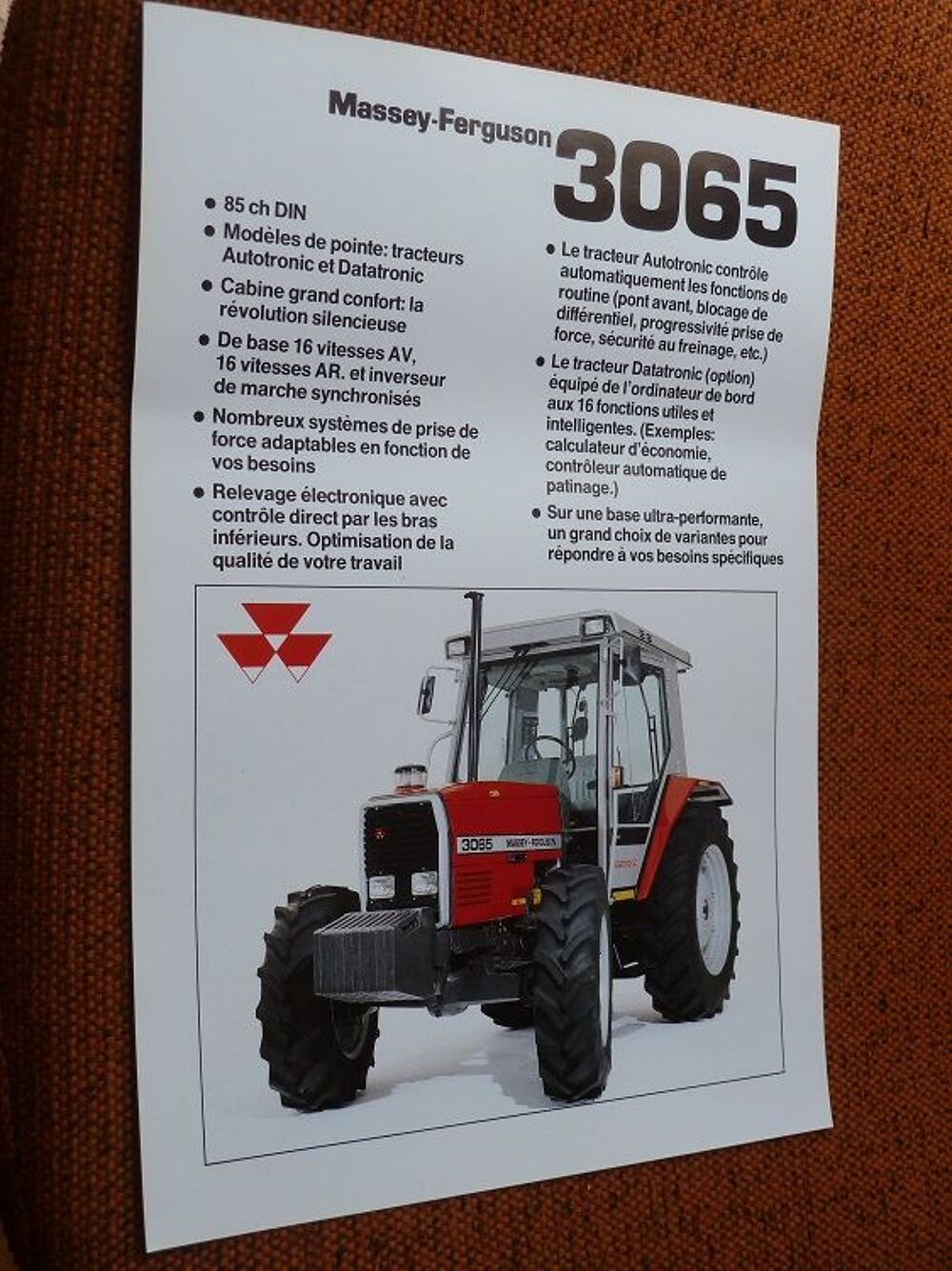 Prospectus MASSEY FERGUSON MF 3065 
