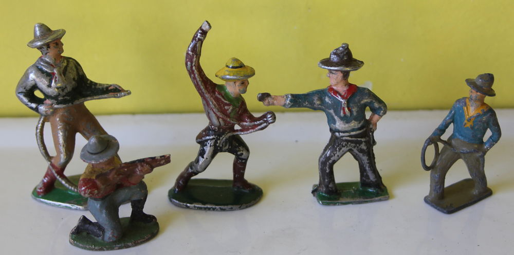 Cowboys aluminium et plomb Jeux / jouets
