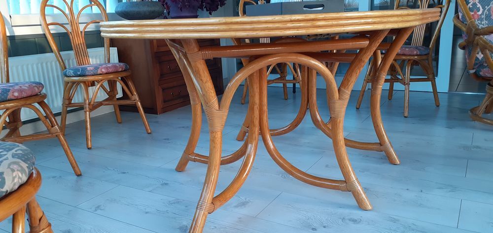 Table rotin 12 couverts Meubles