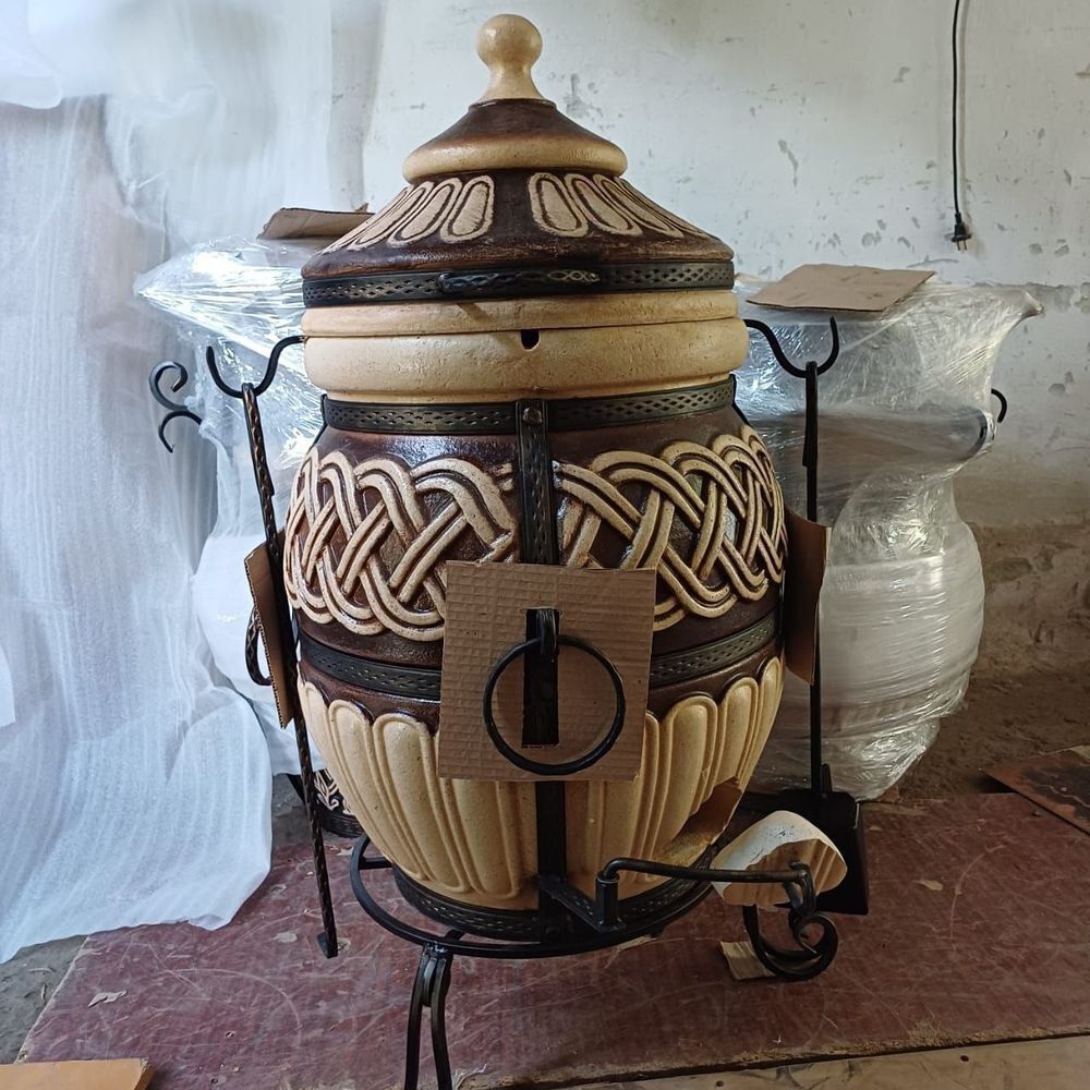 Tandoor TOR 80 L ? Four tandoor artisanal en argile r&eacute;fracta Jardin