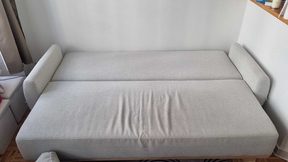 Canap&eacute; convertible IKEA GRUNNARP 3 places beige Meubles