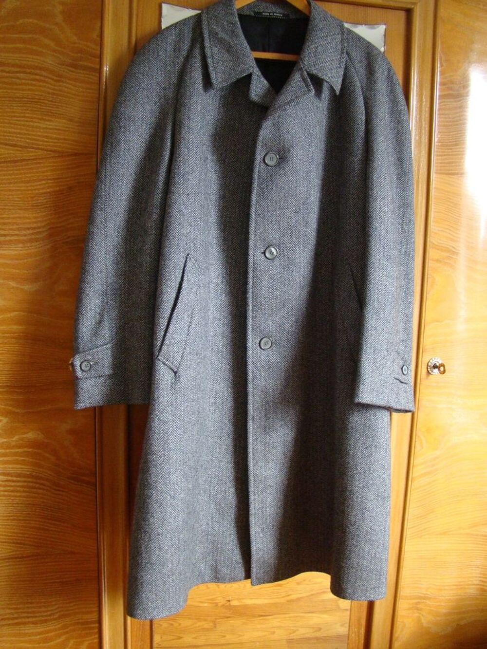 Manteau Pardessus pure laine T. 46 vintage ann&eacute;es 1950 
Vêtements