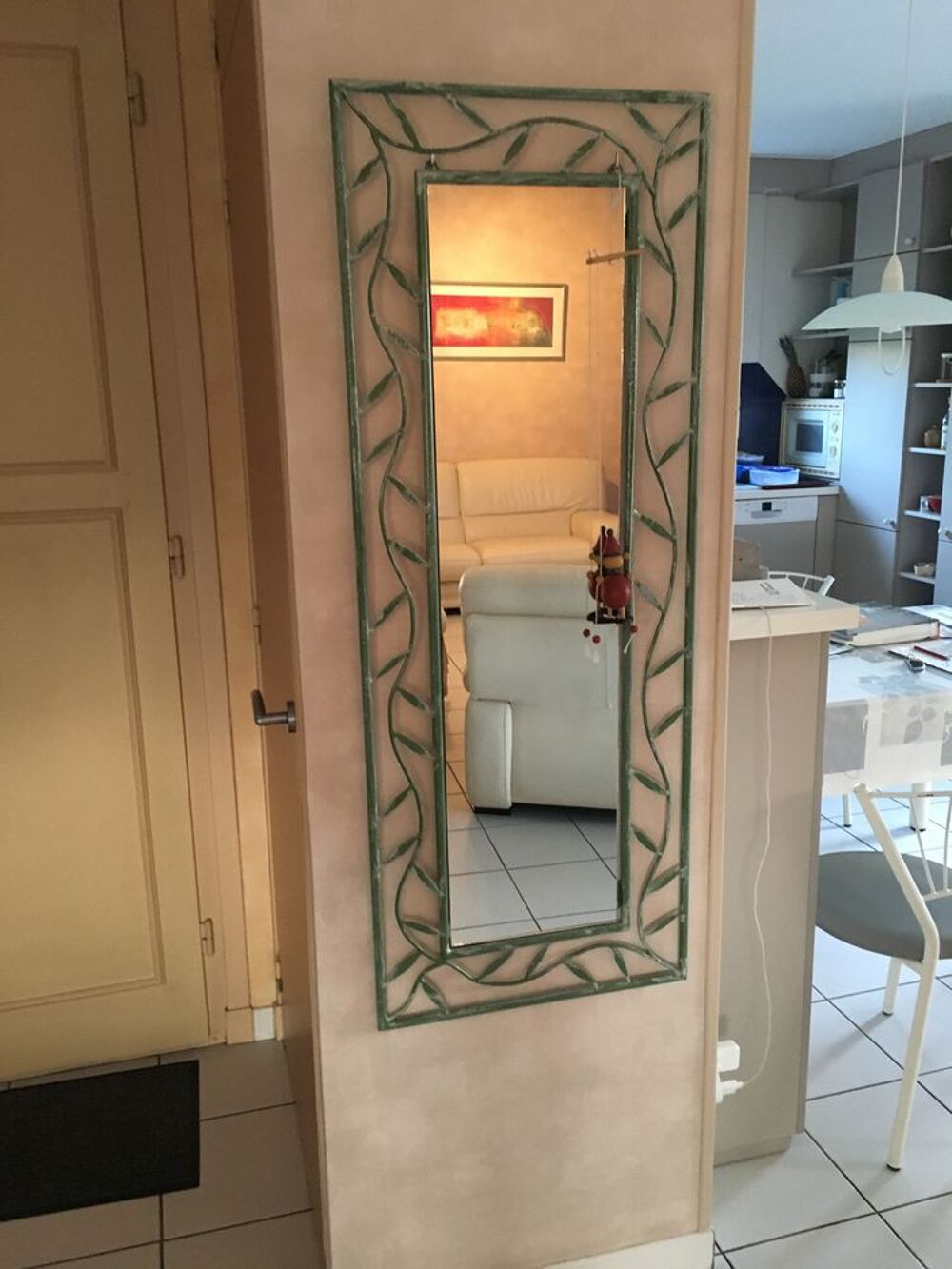 a vendre table salon et moirroir fabrication artisanale Meubles