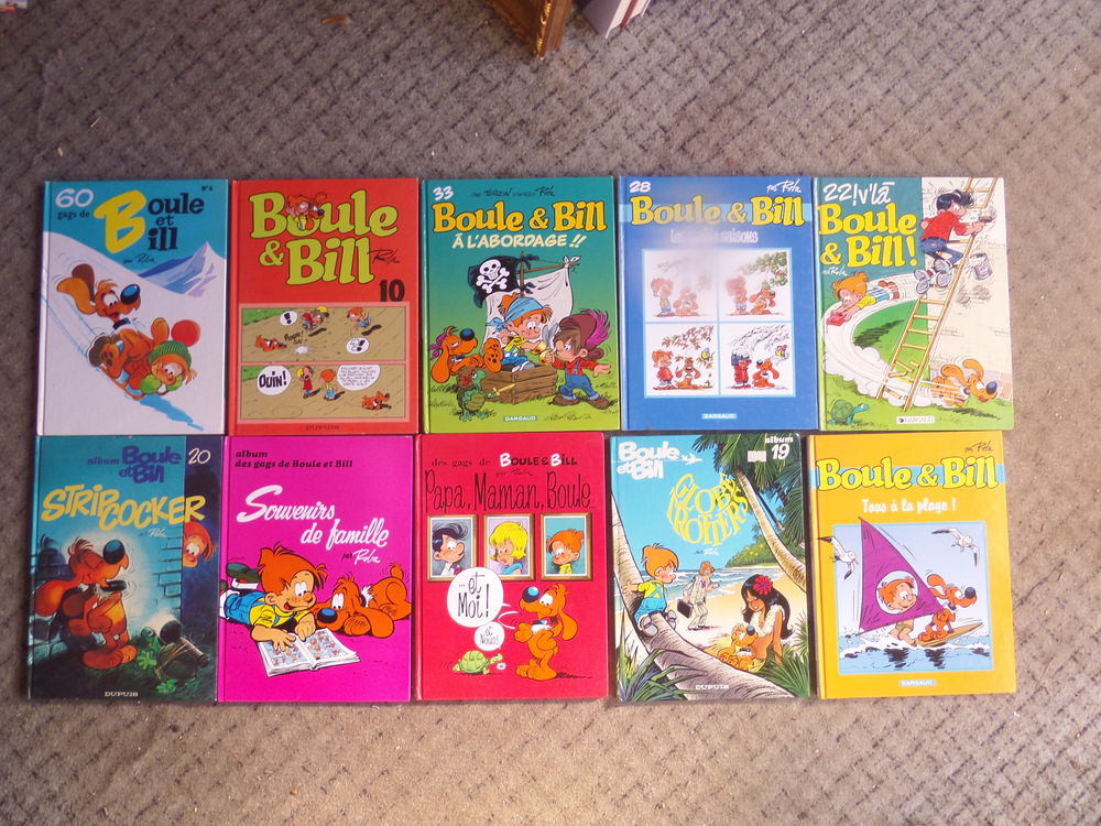10 bandes dessinees BOULE ET BILL Livres et BD